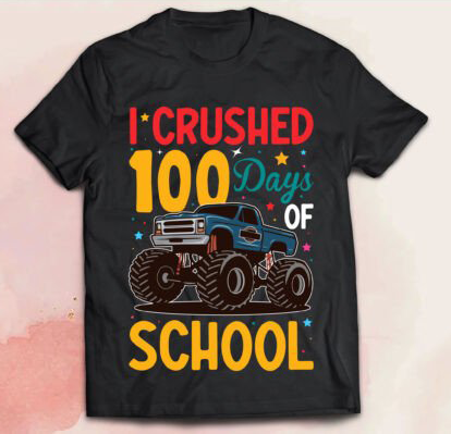 100 Days of school youth t-shirt