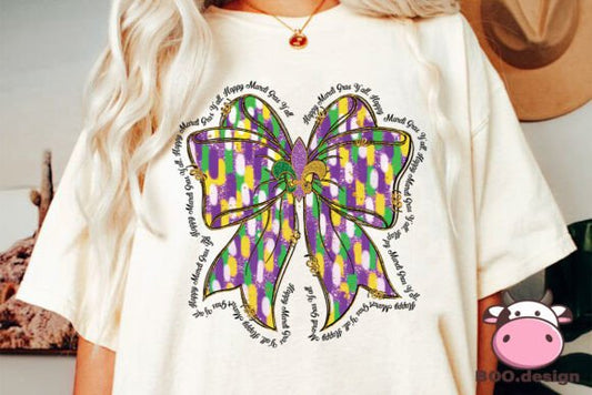 Mardi Gras coquette bow