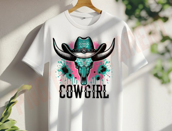 Cowgirl Cow Skull