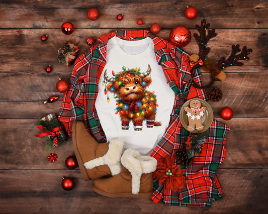 Christmas Cow shirt longsleeve